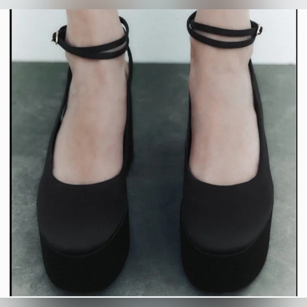 Zara high heel platform slingback shoes - Picture 5 of 5